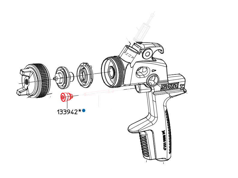 Pakendihoidja Õhupistiku jaoks 3000