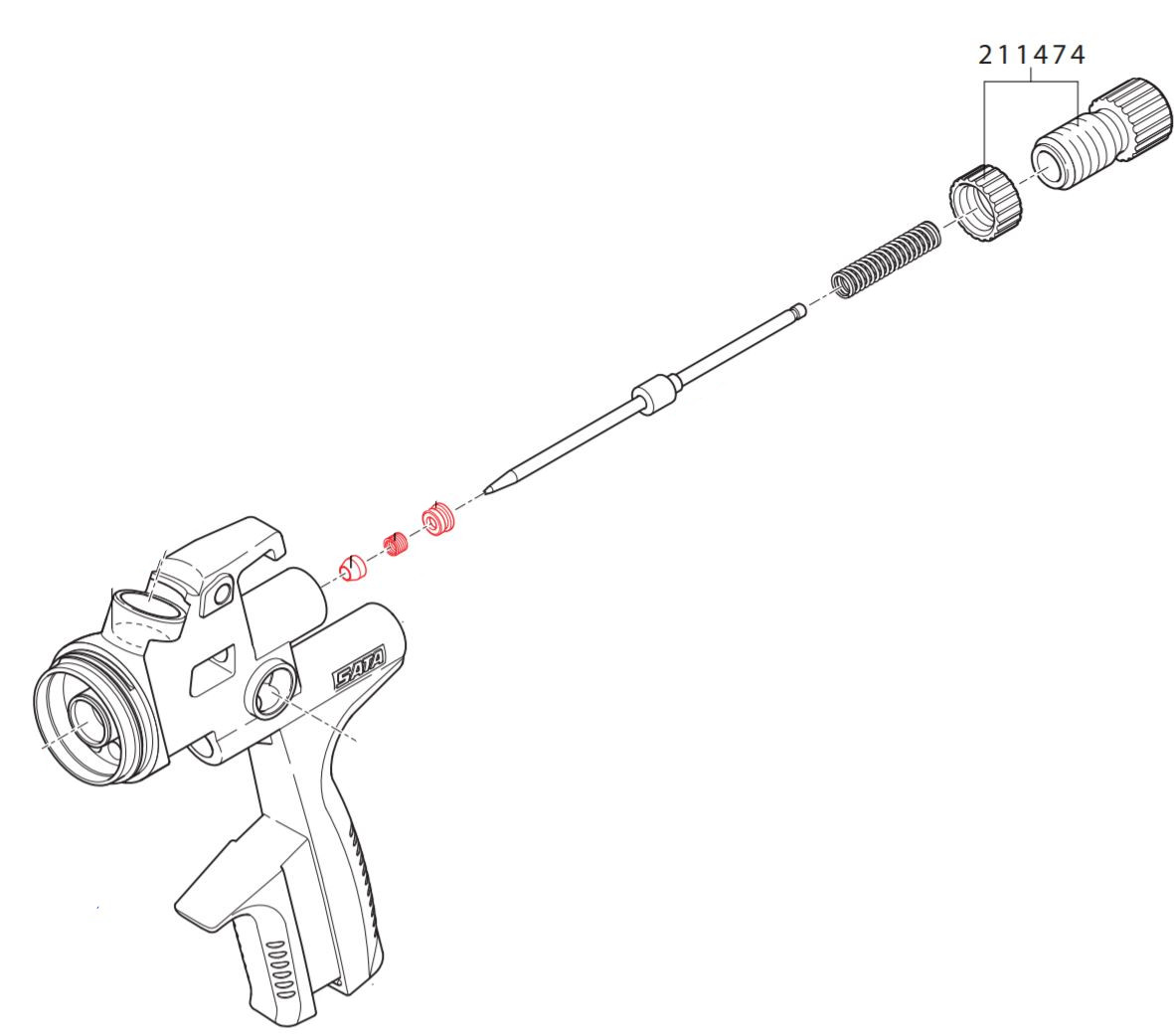 Materjali voolu juhtimise kontramutri 211474