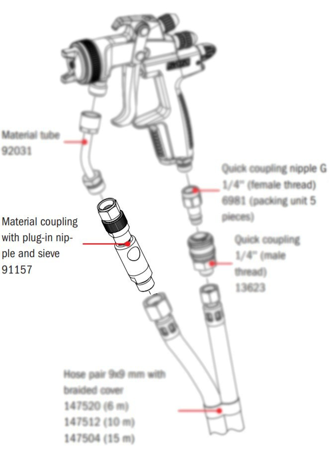 Materjalikobling Plug-In Nipli + Sieve 91157