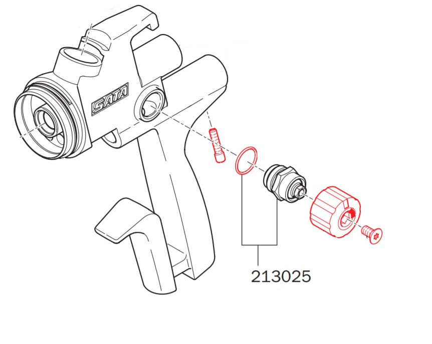Spindle Cpl Ümar/Lame Spray Control 213025